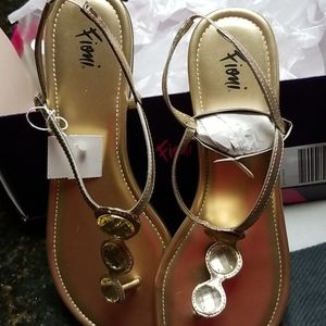 Gold sandals